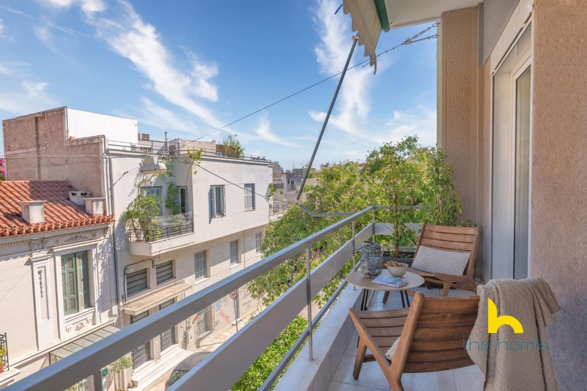Appartement Sun-splashed Sanctum With Big Balconies, Acropolis